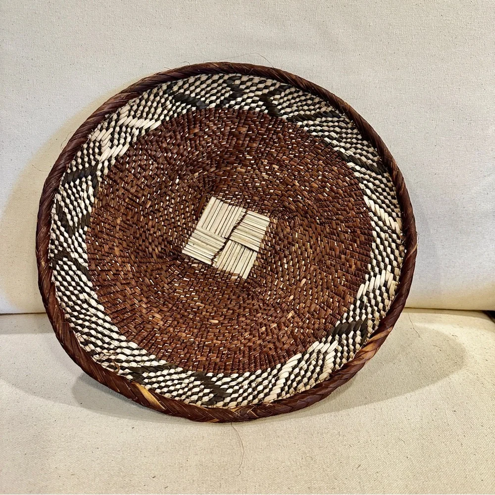 NEW Africa Woven Basket. Made by the Binga people of Zambia/Zimbabwe